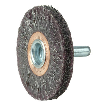 Weiler Polyflex 35305 Wheel Brush - 2 in Dia - Encapsulated Crimped Steel Bristle