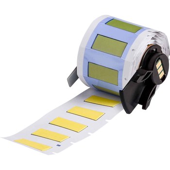 Picture of Brady PermaSleeve Yellow Polyvinylidene Thermal Transfer M6-250-1-345-YL Heat Shrink Wire & Cable Labels (Main product image)