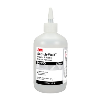3M Scotch-Weld PR100 Cyanoacrylate Adhesive Clear Liquid 1 lb Bottle PR100 - 25213