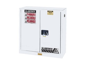 Picture of Justrite 45 gal White Steel Hazardous Material Storage Cabinet (Main product image)