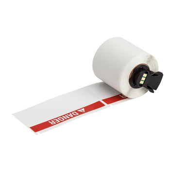 Picture of Brady Black, Red on White Vinyl Thermal Transfer M6-38-595-DANGER All-Weather Printer Labels (Main product image)