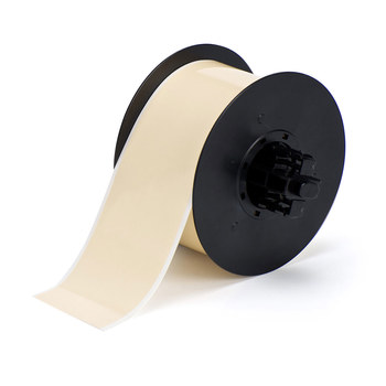 Picture of Brady Tan Indoor / Outdoor Polyester Thermal Transfer B30C-2250-569-TN Continuous Thermal Transfer Printer Label Roll (Main product image)