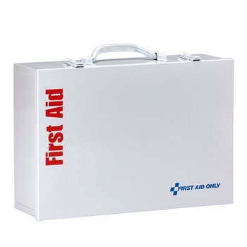 First Aid Only First Aid Cabinet - 10.25 in Width - 14.75 in Length - 4.63 in Height - Metal Case Construction - 092265-90573