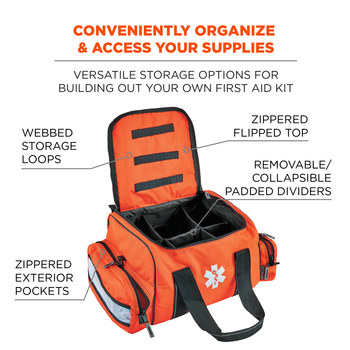 Ergodyne Arsenal GB5215 Orange Polyester Protective Duffel Bag - 14 in Width - 12 in Length - 9 in Height - 720476-13438