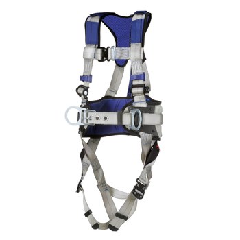 DBI-SALA ExoFit X100 Climbing, Construction, Positioning Body Harness 70804532755, Size Large, Gray - 18300
