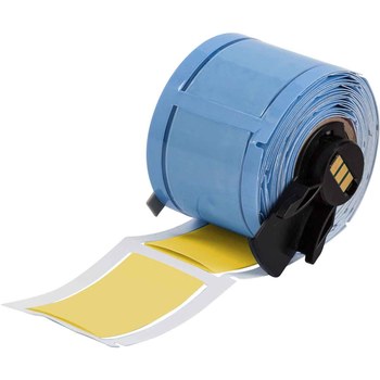 Picture of Brady PermaSleeve Yellow Polyolefin Thermal Transfer M6-750-2-342-YL-R Heat Shrink Wire & Cable Labels (Main product image)