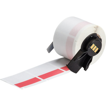 Picture of Brady Clear / Red Self-Extinguishing, Self-Laminating Vinyl Thermal Transfer PTL-32-427-RD Die-Cut Thermal Transfer Printer Label Roll (Main product image)
