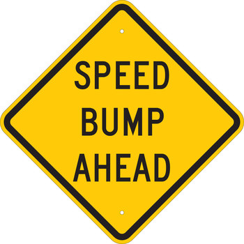 Picture of Brady B-555 Aluminum Diamond Yellow English Stop Signs, Traffic Control Signs & Banners Sign part number 124585 (Main product image)