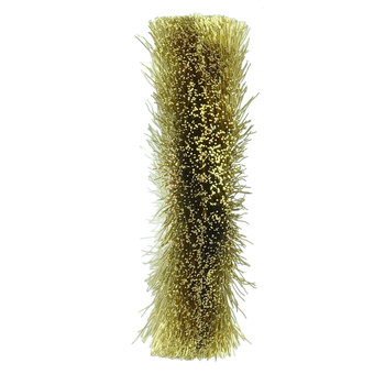 Weiler 29178 Wheel Brush - 1-1/2 in Dia - Crimped Brass Bristle
