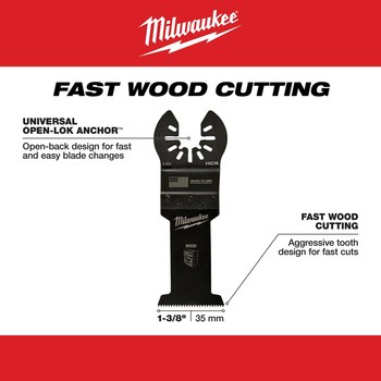 Milwaukee OPEN-LOK Oscillating Saw Blade 49-25-1101 - 18 TPI - Steel