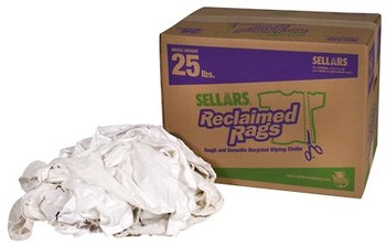 Picture of Sellars 99215 White Cotton Reclaimed Rags (Main product image)