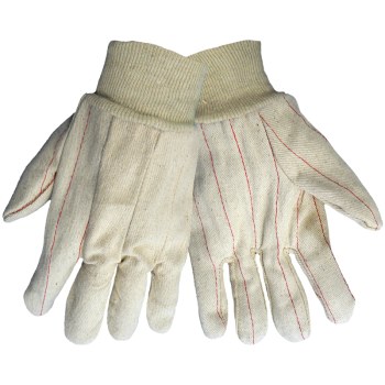 Picture of Global Glove C18D White Large Cotton Work Gloves (Main product image)