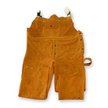 Picture of Chicago Protective Apparel Brown Large Leather Heat-Resistant Overalls (Main product image)