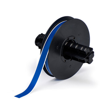 Picture of Brady Blue Indoor / Outdoor Vinyl Thermal Transfer B30C-500-595-BL Continuous Thermal Transfer Printer Label Roll (Main product image)