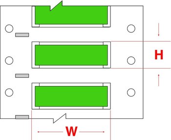 Picture of Brady Permasleeve Green Heat-Shrinkable Polyolefin Thermal Transfer 2HX-1000-2-GR-J-2 Die-Cut Thermal Transfer Printer Sleeve (Main product image)