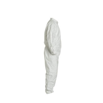 DuPont Coveralls TY125S TY125SWHMD0006G1 - Size Medium - White