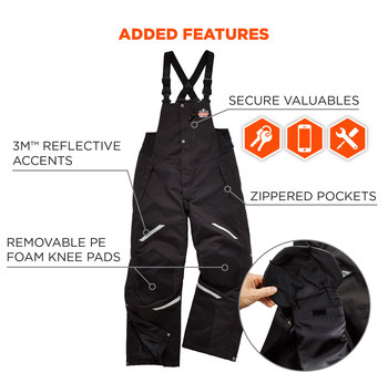 Ergodyne N-Ferno Reusable General Purpose & Work Coveralls 6471 41214 - Size Large - Black