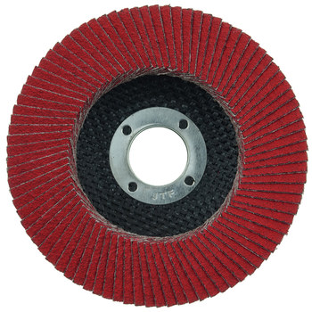 Weiler Tiger Ceramic Type 27 Flap Disc 50132 - Ceramic - 4-1/2 in - 80 - Medium