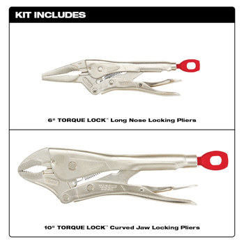 Milwaukee TORQUE LOCK 48-22-3602 Locking Pliers - Chrome Plated Metal - 36653
