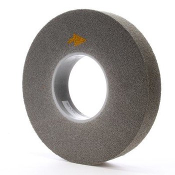 3M Scotch-Brite LD-WL Convolute Silicon Carbide Medium Deburring Wheel - Fine Grade - Arbor Attachment - 12 in Diameter - 5 in Center Hole - 2 in Thickness - 01673