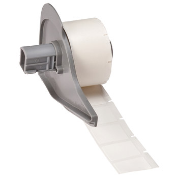 Picture of Brady White Vinyl Thermal Transfer M71-18-498 Die-Cut Thermal Transfer Printer Label Roll (Main product image)
