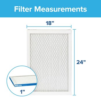 3M Filtrete Premium Allergen 18 in x 24 in x 1 in UA21-4 MERV 13, 1900 MPR Air Filter - 02412
