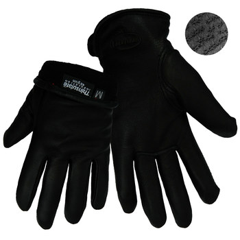 Picture of Global Glove 3200DTHB Black XL Deerskin Leather Driver's Gloves (Main product image)