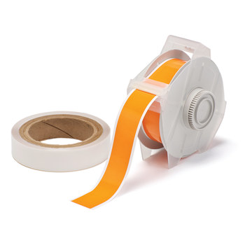Picture of Brady Toughstripe Orange Self-Laminating Polyester Thermal Transfer 142175 Continuous Thermal Transfer Printer Label Roll (Main product image)