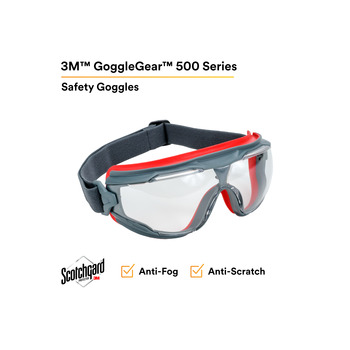 3M Goggle Gear Safety Goggles 500 27455 - Size Universal