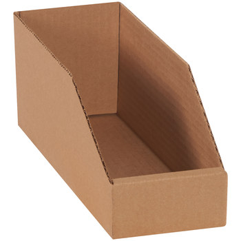 Industrial supplies 200#/ECT-32 Corrugated Kraft Open Top Bin Boxes Made In USA
