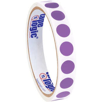 Tape Logic DL690M Blank Circle Inventory Labels Paper Purple