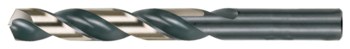 Cle-Force 1604 5/64 in Heavy-Duty Jobber Drill C69043 - Right Hand Cut - Split 135° Point - Black & Gold Finish - 2 in Overall Length - 1 in Spiral Flute - High-Speed Steel - Straight Shank