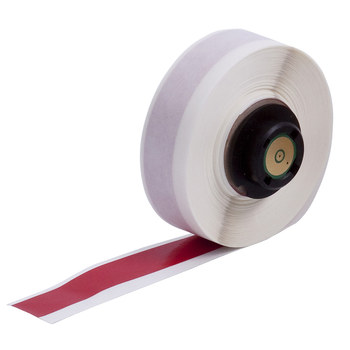 Picture of Brady Red Vinyl Thermal Transfer PTL-8-439-RD Continuous Thermal Transfer Printer Label Roll (Main product image)