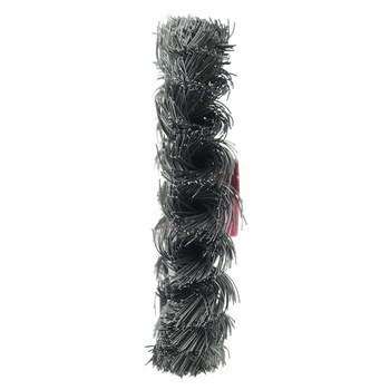 Weiler 13101 Wheel Brush - 4 in Dia - Knotted - Standard Twist Steel Bristle