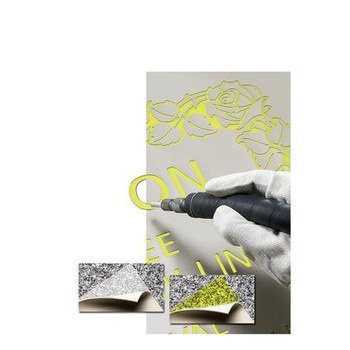 3M 519Y Tan Sandblast Stencil - 30 in Width x 10 yd Length - 48 mil Thick - 49389