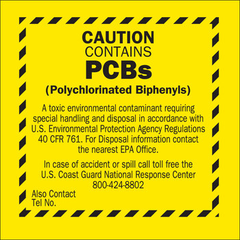 Picture of Brady B-120 Fiberglass Reinforced Polyester Square Yellow English Hazardous Material Sign part number 87026 (Main product image)