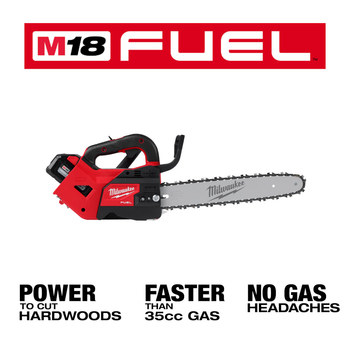 Milwaukee M18 FUEL Top Handle Chainsaw Kit 2826-22T - 10.8 lb - 14 in Blade