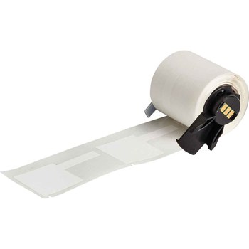 Picture of Brady WorkHorse White Polypropylene Thermal Transfer M6-54-425-FT T-Flag Wire & Cable Labels (Main product image)