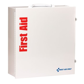 First Aid Only First Aid Cabinet - 5.5 in Width - 15 in Length - 16 in Height - Metal Case Construction - 092265-90574