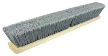 Weiler Vortec Pro 770 Push Broom Head - 18 in - Polystyrene - Grey - 77013