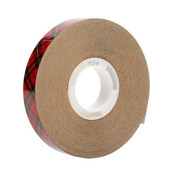 3M Scotch ATG 924 Clear Transfer Tape - 1/2 in Width x 36 yd Length - 2 mil Thick - Densified Kraft Paper Liner - 03331