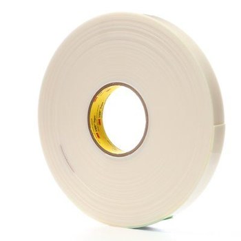 3M 4951 White VHB Tape - 1 in Width x 36 yd Length - 45 mil Thick