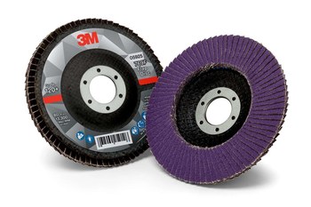 3M 769F Type 29 Flap Disc 05925 - Ceramic Precision-Shaped Grain - 4 1/2 in - 120+ - Fine