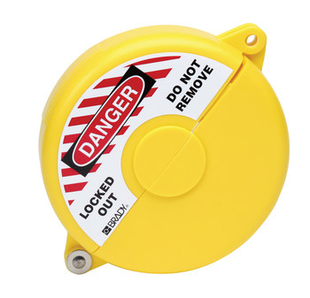 Picture of Brady Yellow Polypropylene Gate Valve Lockout (Main product image)