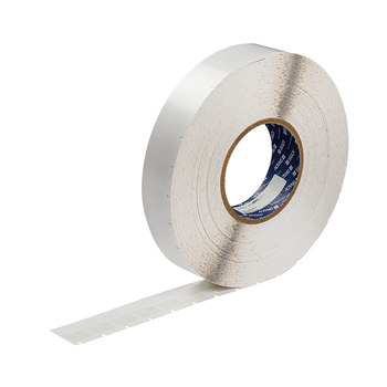 Picture of Brady Wraptor White, Clear Vinyl Thermal Transfer BA62-1-417 Pre-sized Labels for Printers (Main product image)