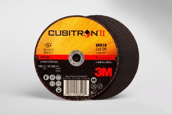 3M Cubitron II COW Cutoff Wheel 66518, Type 1 (Straight), 4