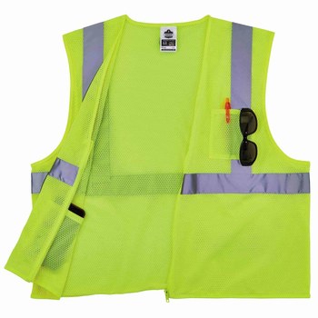 Ergodyne GloWear High-Visibility Vest 8256Z 21575 - Size Large/XL - Lime