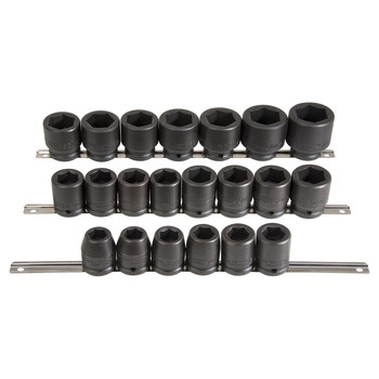Proto J72103M 6 Point Impact Socket Set - 3/4 in Drive - 00622