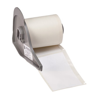 Picture of Brady White Polyester Thermal Transfer M71-37-422 Die-Cut Thermal Transfer Printer Label Roll (Main product image)