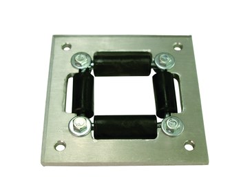 Picture of Reelcraft Industries 600168 Silver Aluminum Hose Roller Guide (Main product image)